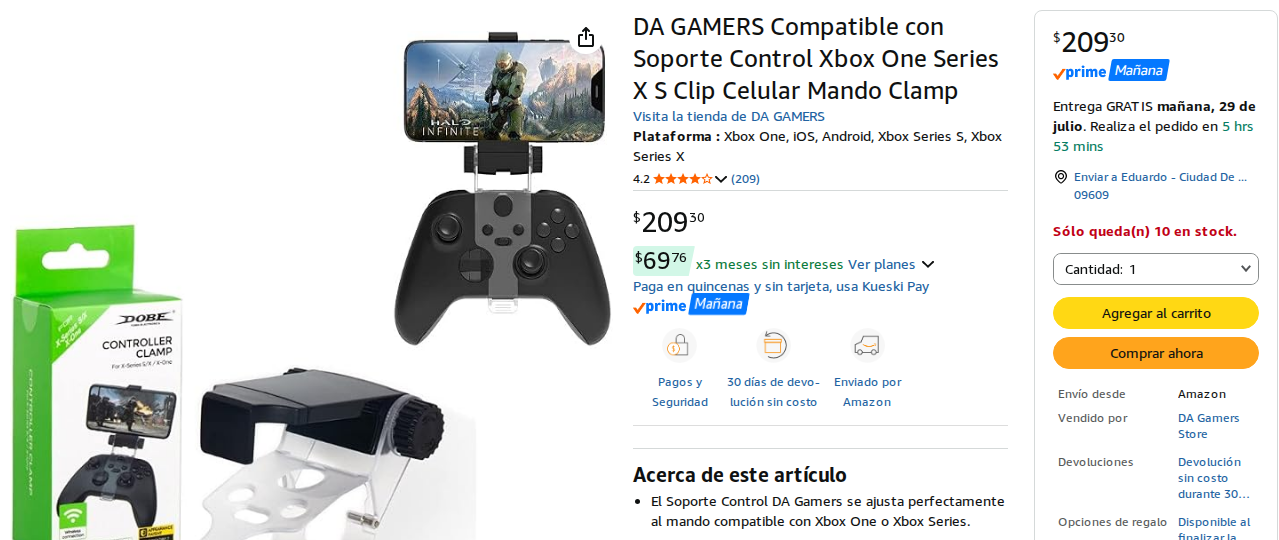 Soporte para Mando Xbox