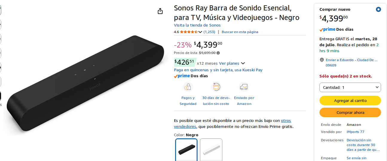 Barra de Sonido