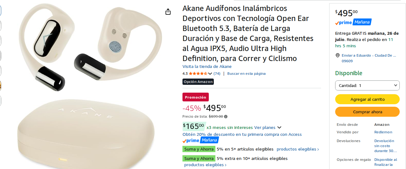 Audífonos Deportivos Inalámbricos