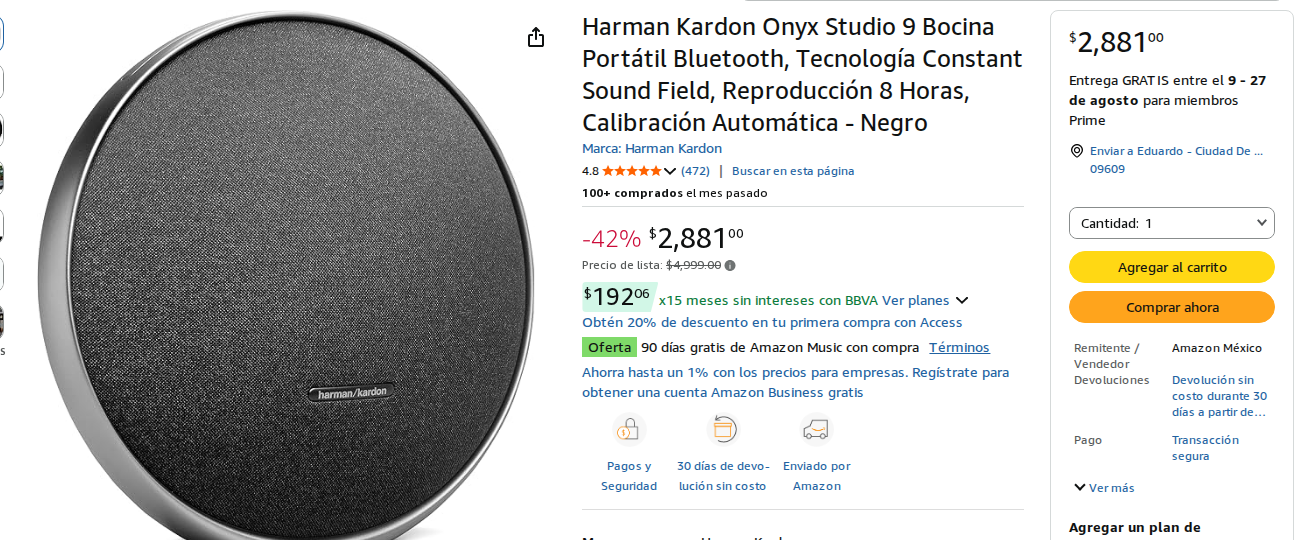 Bocina Bluetooth Portátil
