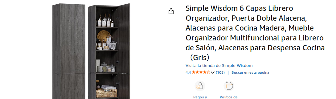 Alacena Organizadora de Madera