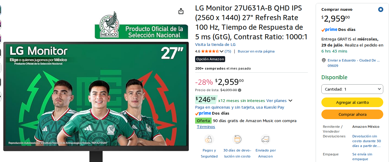 Monitor QHD IPS