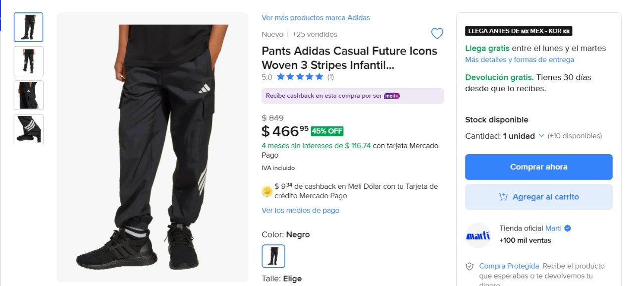 Pants Adidas Casual Future Icons Woven 3 Stripes Infantil