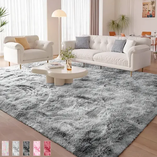 Alfombra Decorativa Sala Estar y Dormitorio 200x160 Cm Fouortunate Bee Carpet02dg Color Gris Claro