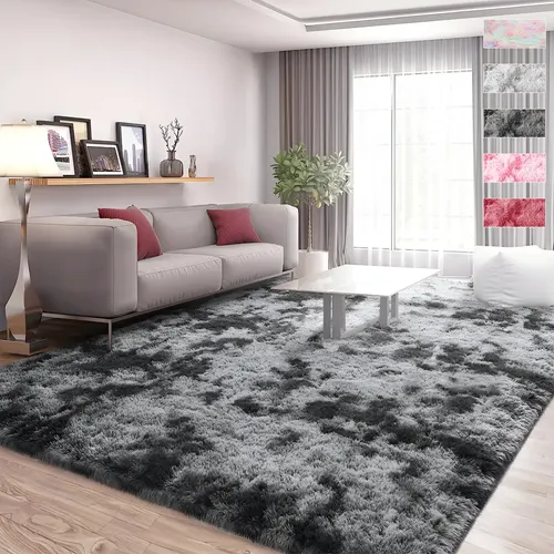 Alfombra Decorativa Sala Estar Y Dormitorio 200x160 Cm Fouortunate-bee Carpet02dg Gris Oscuro