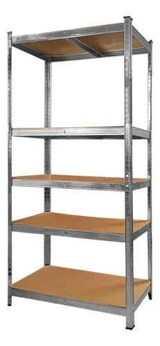 Estante Organizador Acero y MDF con 5 Niveles para Hogar