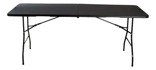 Mesa Plegable Negra 1.80 Cm Loomber Negro